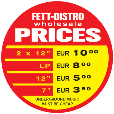 FETT DISTRO Prices - Underground Music must be cheap!